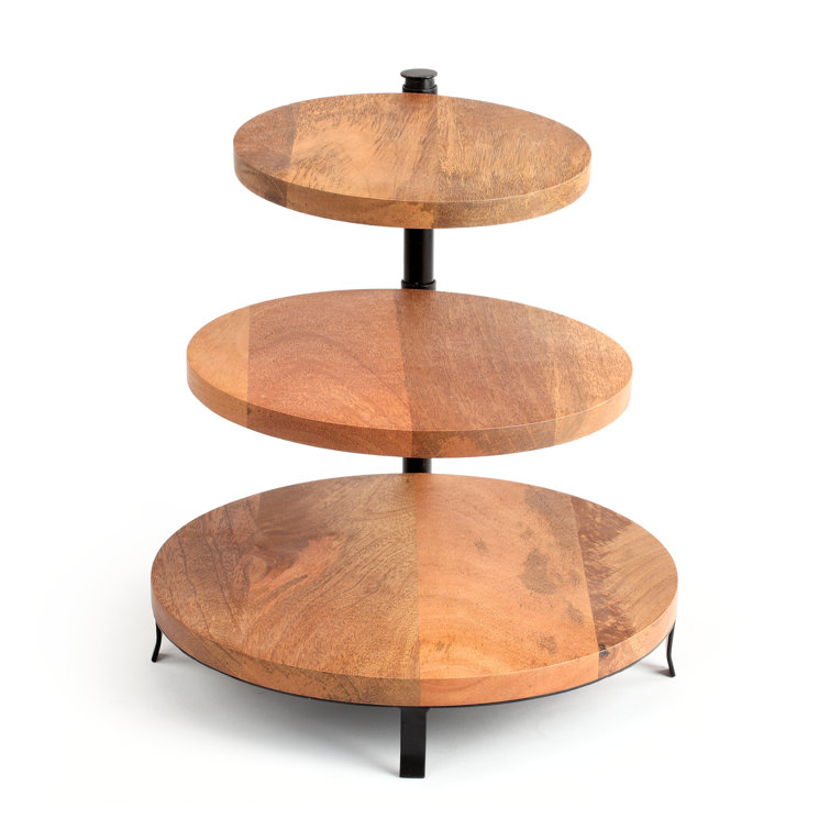 Latitude Run® Wood Tiered Stand Wayfair